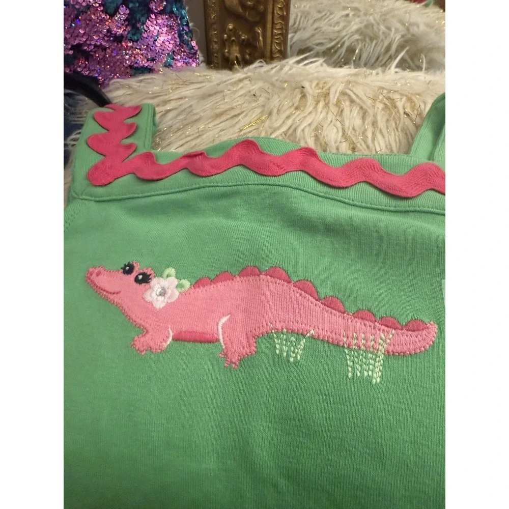 Gymboree Island Lily Girls Size 10 Green Top Shirt Blouse New
